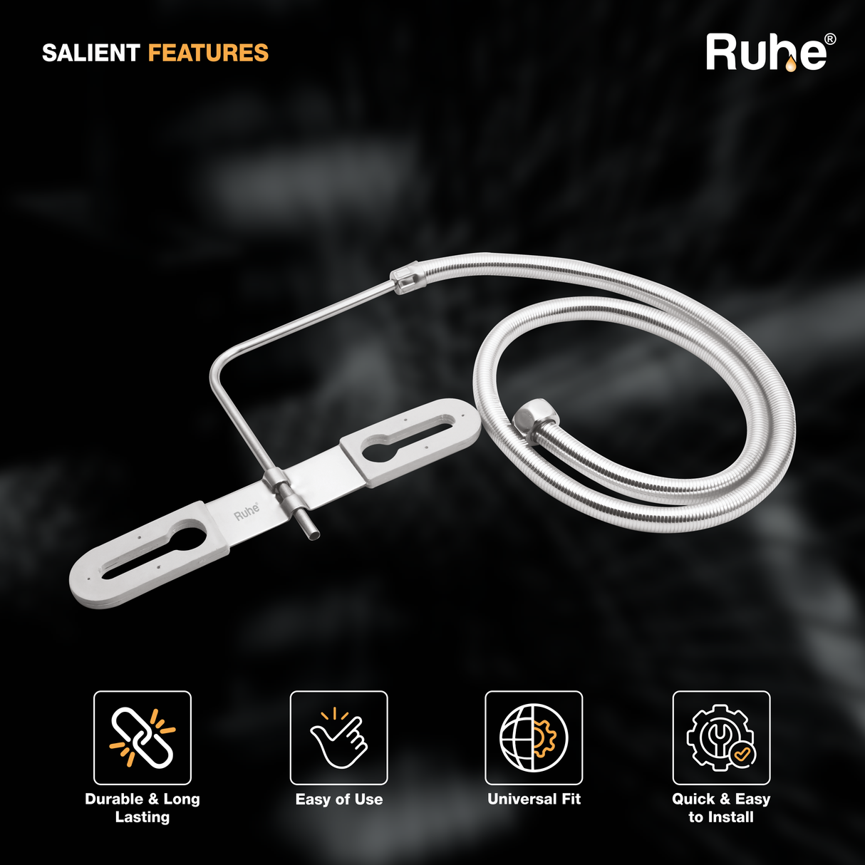 Jet Spray 304-Grade Round Nozzle with 1 Meter Tube