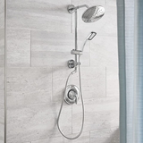 Mist ABS Hand Shower with Flexible Tube (304 Grade) and Hook installed