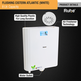 Atlantic Flushing Cistern 8 Ltr (White) products details