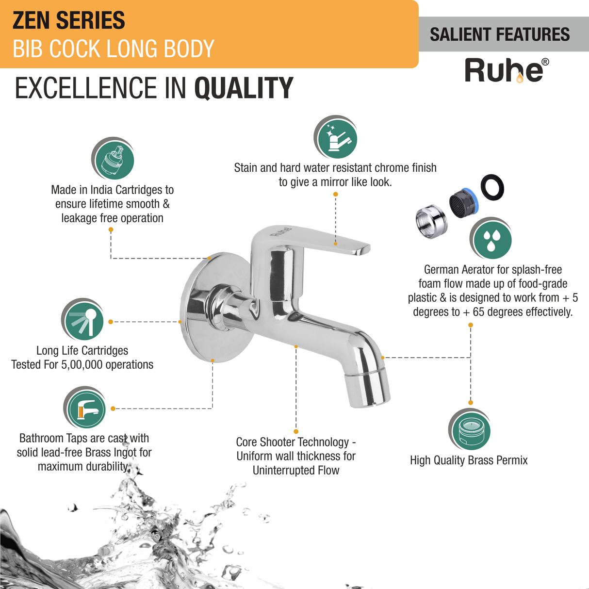 Zen Long Body Bib Tap - by Ruhe