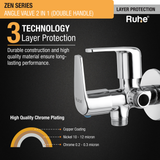 Zen Two Way Angle Valve (Double Handle) - by Ruhe