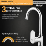 Demure Single Lever Deck-mount Kitchen Sink Mixer Tap with Swivel Spout