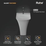 Belvoir Full Pedestal Wash Basin (Features)