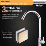 Pavo Deck Mount Kitchen Sink Tap with Small Swivel Spout