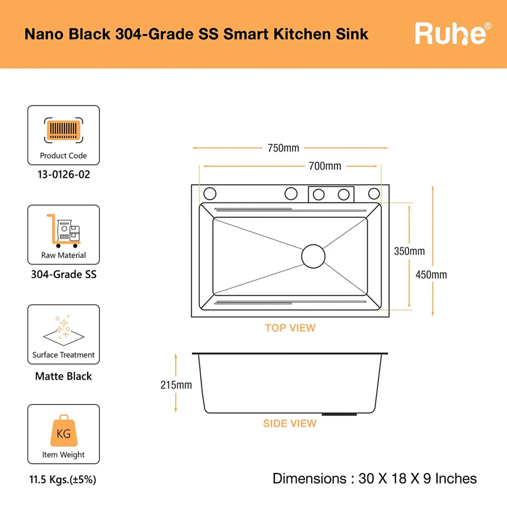 Nano Smart Kitchen Sink