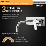 Pavo Single Lever Wall Mixer Faucet 4