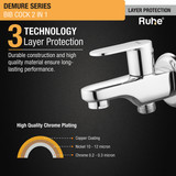 Demure Two Way Bib Tap Brass Faucet- by Ruhe®