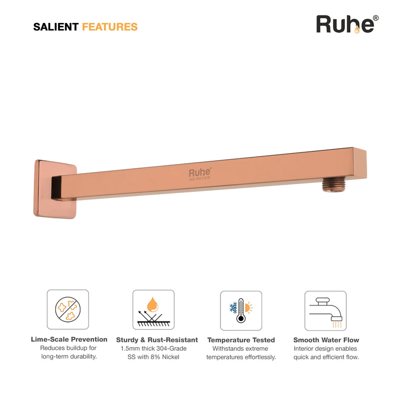 Square 304-Grade Shower Arm