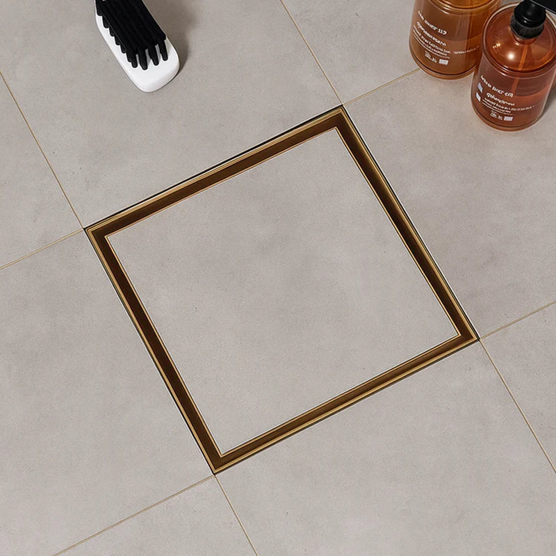 Tile-Insert Shower Drain Channel (5 x 5 Inches)