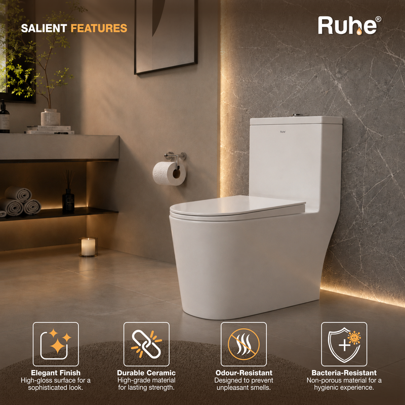 Fabia One-Piece Western Commode