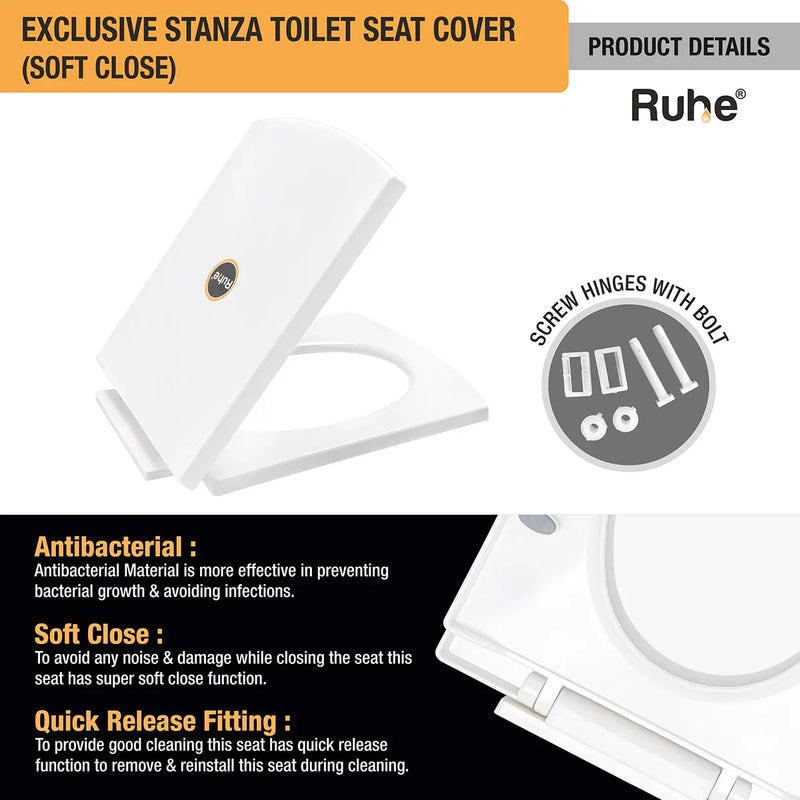 Stanza Toilet Seat Cover (Soft Close)