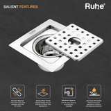 Fire Flat Cut Floor Drain with Cockroach Trap