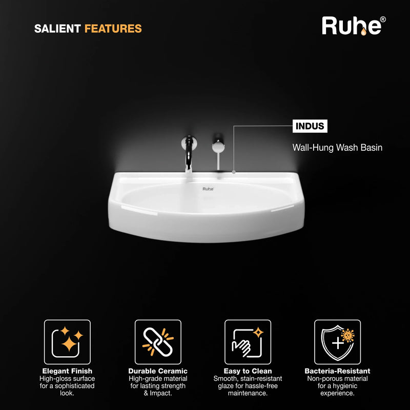 Indus Wall-hung Wash Basin