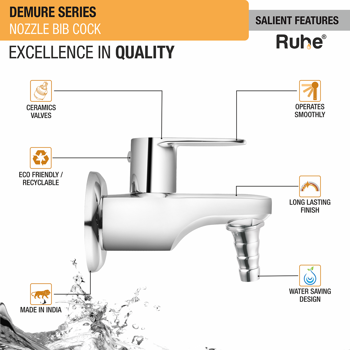 Demure Nozzle Bib Tap - by Ruhe®