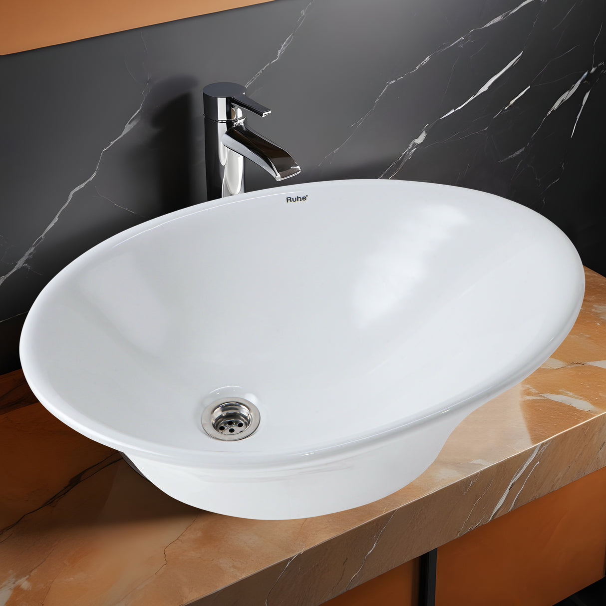 Icon Table-Top Wash Basin (White) - by Ruhe®