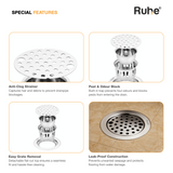 Round Floor Drain with Lock and Cockroach Trap (5 Inches)