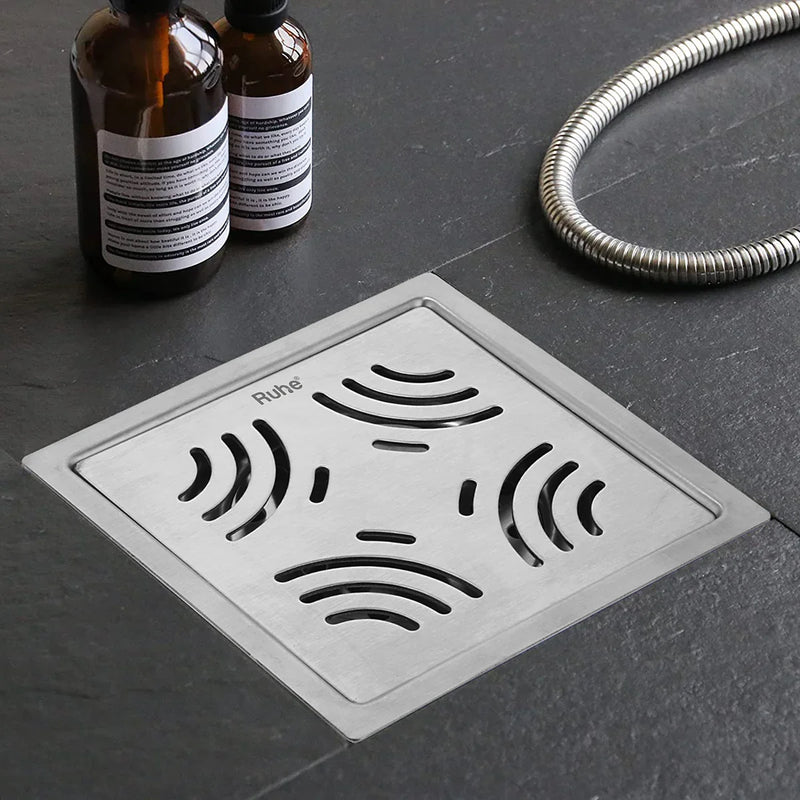 Venus Square Premium Floor Drain (5 x 5 Inches) - by Ruhe