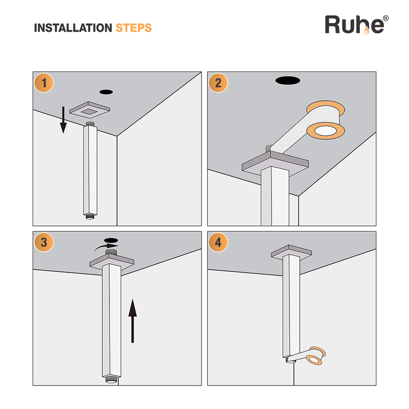 Square Ceiling Shower Arm