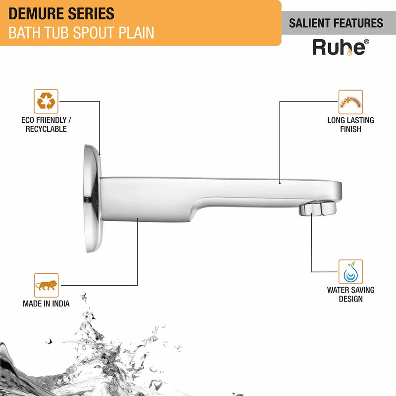 Demure Plain Bathtub Tap (Only Spout)