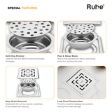 Sapphire Square Flat Cut Floor Drain