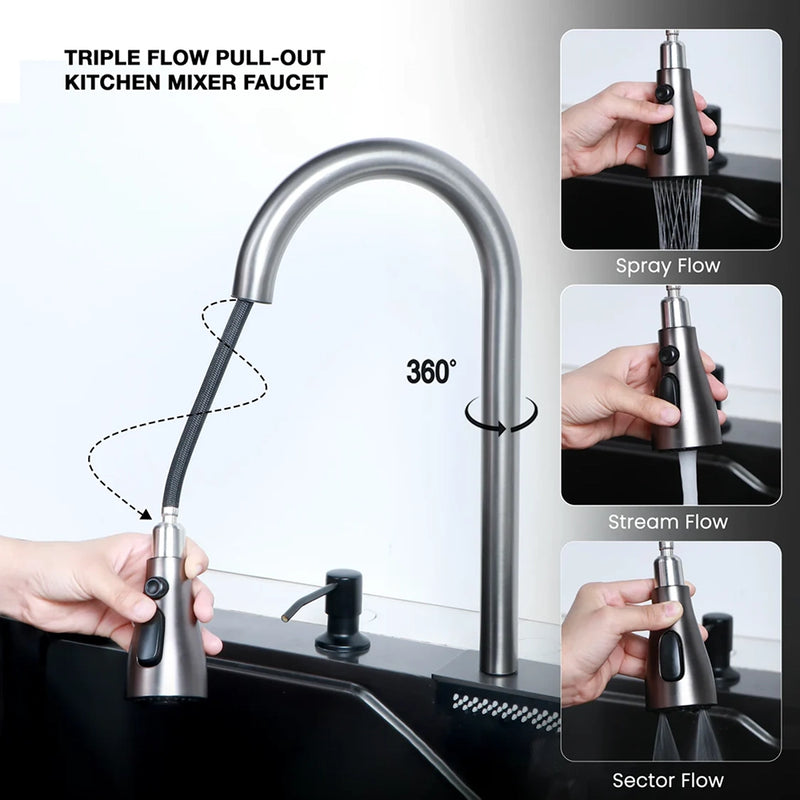 Nano Smart Kitchen Sink (30 x 18 x 9 Inches)