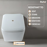 Risa Western Toilet / Commode (Wall-hung EWC) Quality