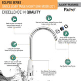 Eclipse Single Lever Deck-mount Kitchen Sink Mixer Tap with Swivel Spout
