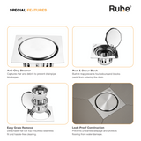 Full Moon Floor Drain with Cockroach Trap