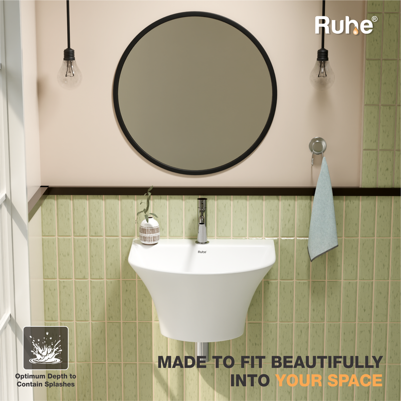 Delphi Half Pedestal Wash Basin