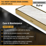Tile-Insert Shower Drain Channel (5 Inches)