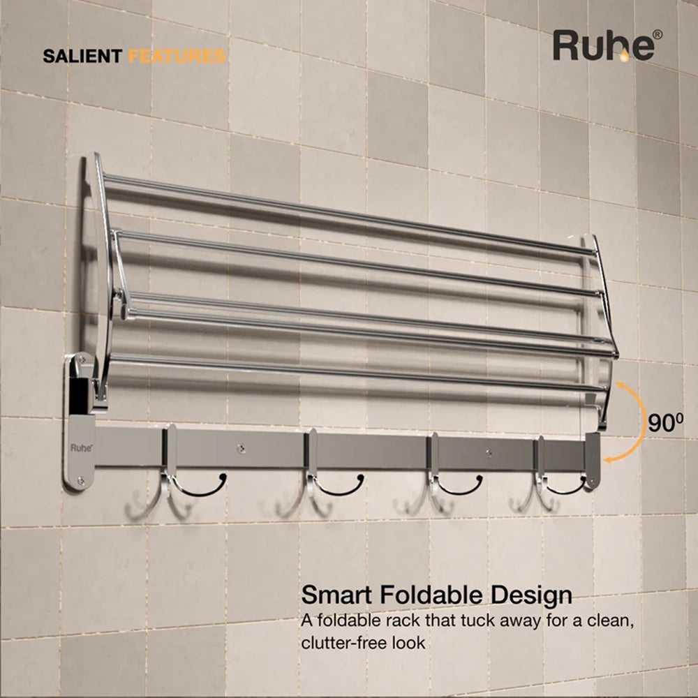 Round Foldable Towel Rack (24 Inches)