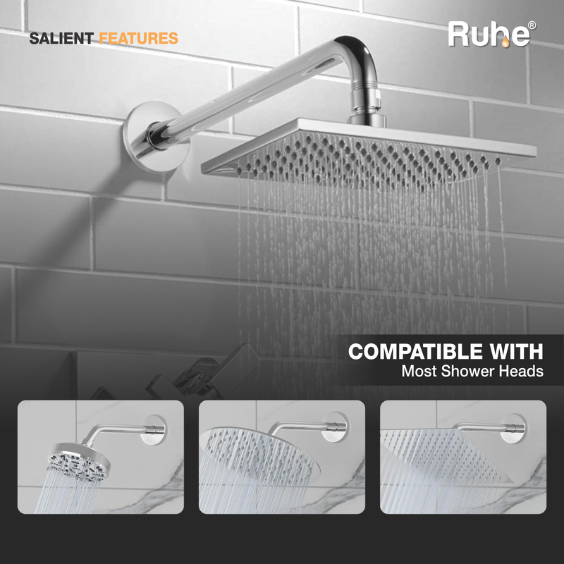 Round Full Bend Shower Arm