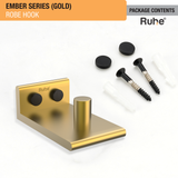 Ember Gold Robe Hook (Space Aluminium) package