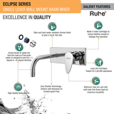 Eclipse Single Lever Wall Mixer Faucet 5
