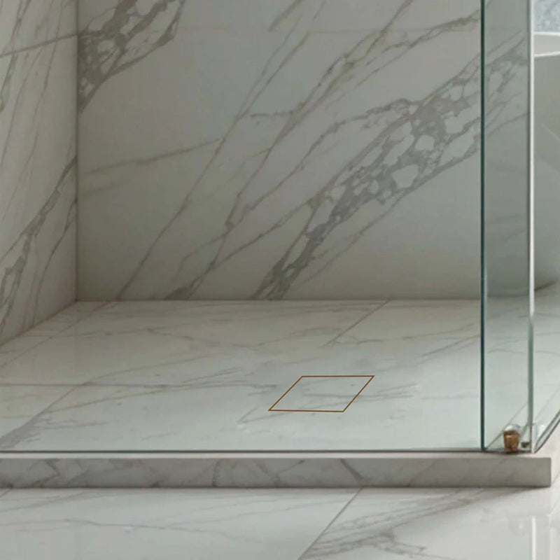 Tile-Insert Shower Drain Channel (5 x 5 Inches)