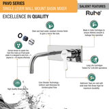 Pavo Single Lever Wall Mixer Faucet 5