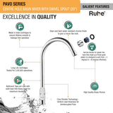Pavo Deck Mount Wash Basin Mixer Tap with Swivel Spout