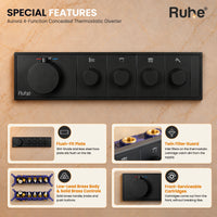 Aurora features: Front-serviceable cartridges, Twin Filter Guard, Low-lead brass body and solid brass controls, Flush-Fit Plate