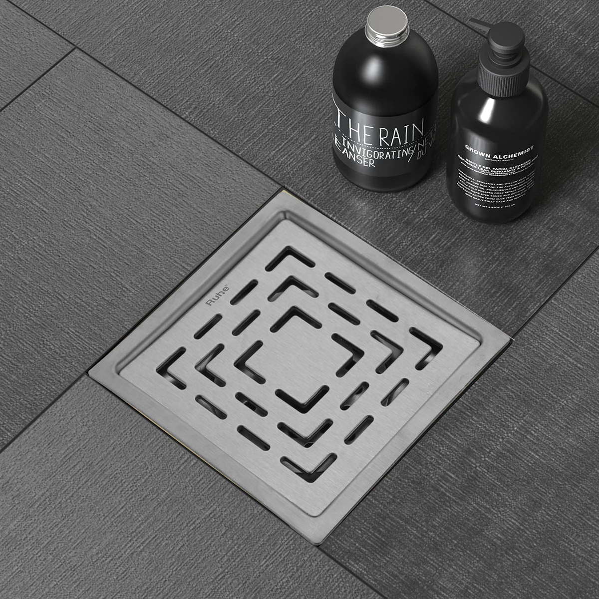 Jupiter Square Premium Floor Drain (6 x 6 Inches) - by Ruhe®