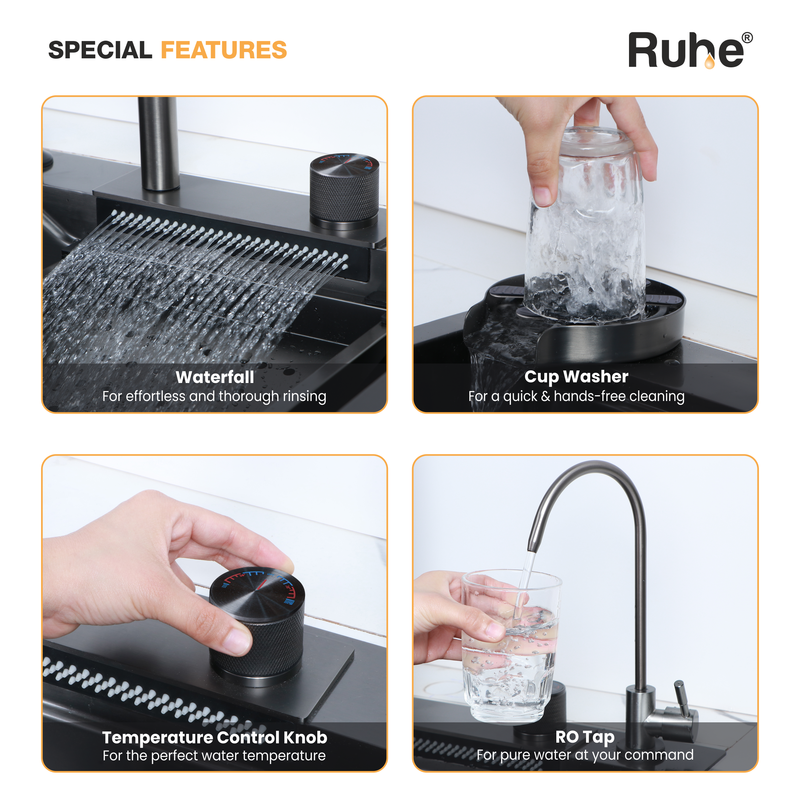 Nano Smart Kitchen Sink (24 x 18 x 9 Inches)