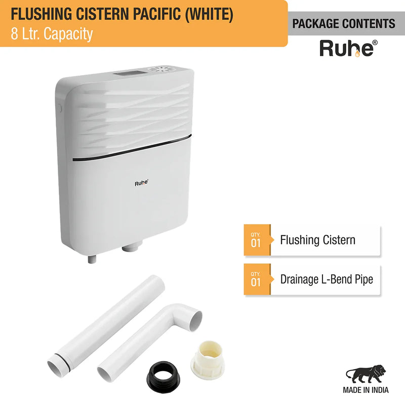 Pacific Flushing Cistern 8 Ltr.