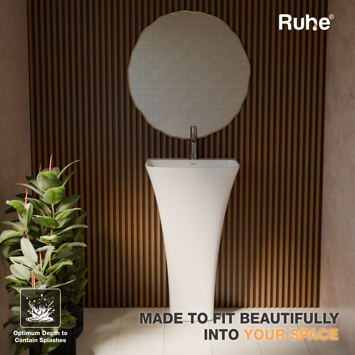 Belvoir Full Pedestal Wash Basin