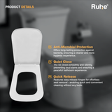 Square Toilet Seat Cover (Soft Close)