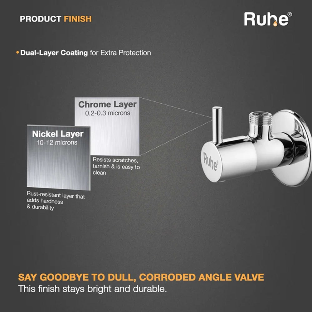 Orion Brass Angle Valve – Chrome