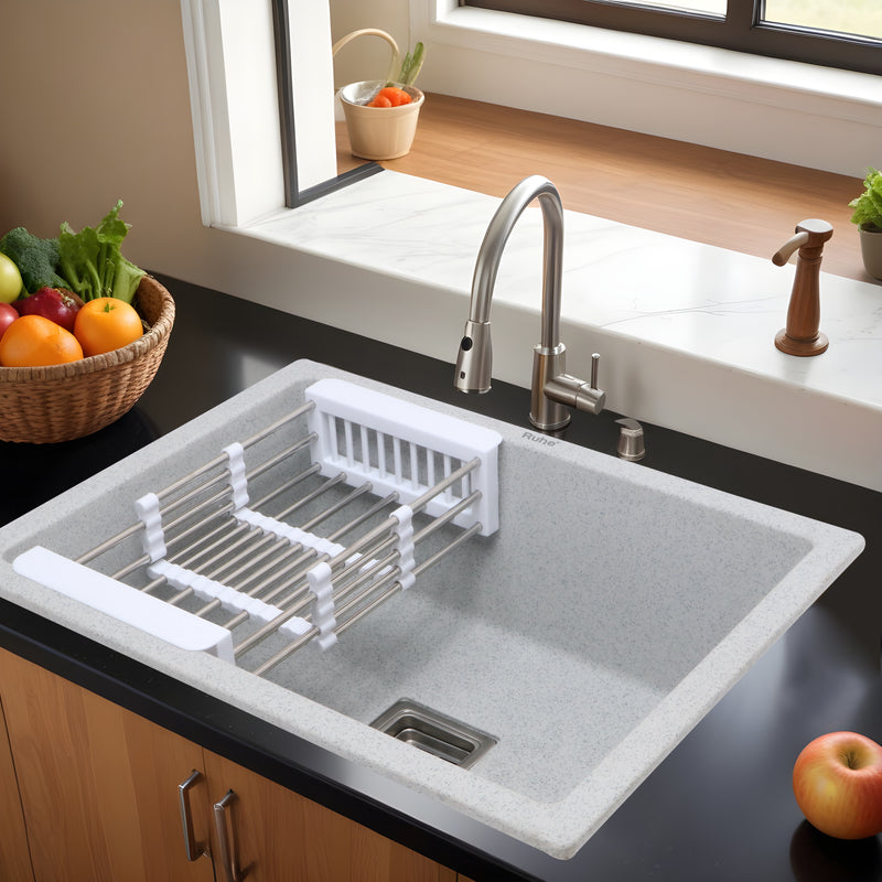 Quartz Single Bowl Kitchen Sink (24 x 18 x 9 Inches)