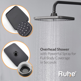 Rain Digital 4-in-1 Piano Shower Panel Complete Set including Overhead Shower, Multi-flow Hand Shower & Health Faucet - by Ruhe