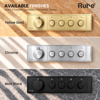 Aurora 4-Function finishes: Chrome, Matt Black and Yellow Gold