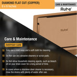 Diamond Square Flat Cut Floor Drain