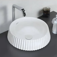 Brass Ceramic Pop-up Waste Coupling for Wash Basin (5 Inches) – White