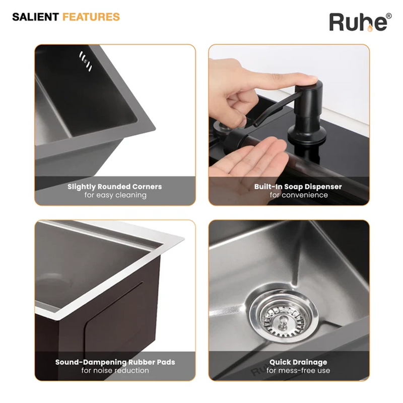Opera Smart Kitchen Sink (30 x 18 x 9 Inches)